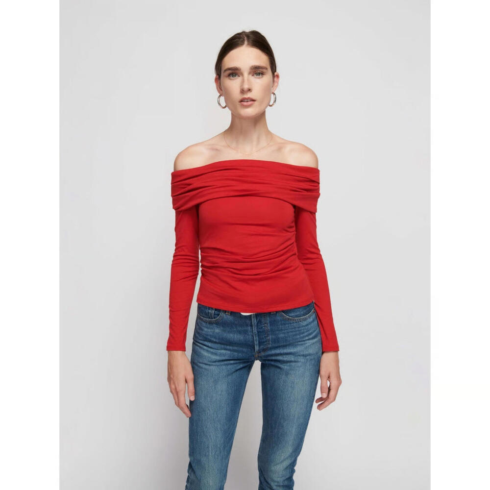 Nation LTD Abana Off The Shoulder Shirt - Medium